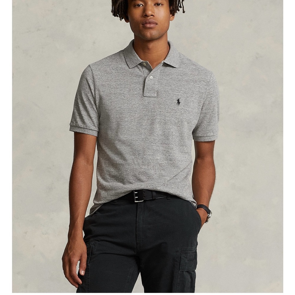 Polo by Ralph Lauren Men's Gray Polo Shirt Sz L
